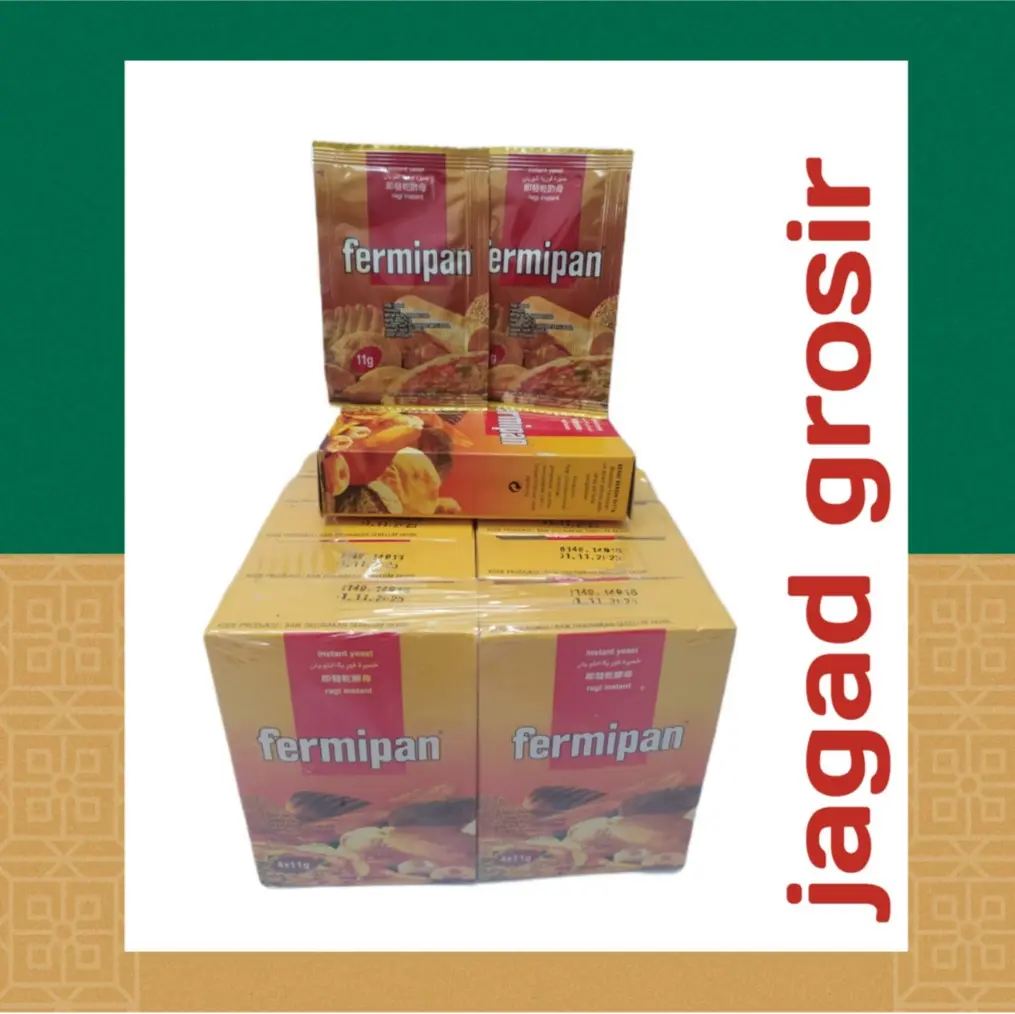 Fermipan Ragi Instan Kering 1 Pack (4 Sachet x 11 gr) - Jagad Grosir