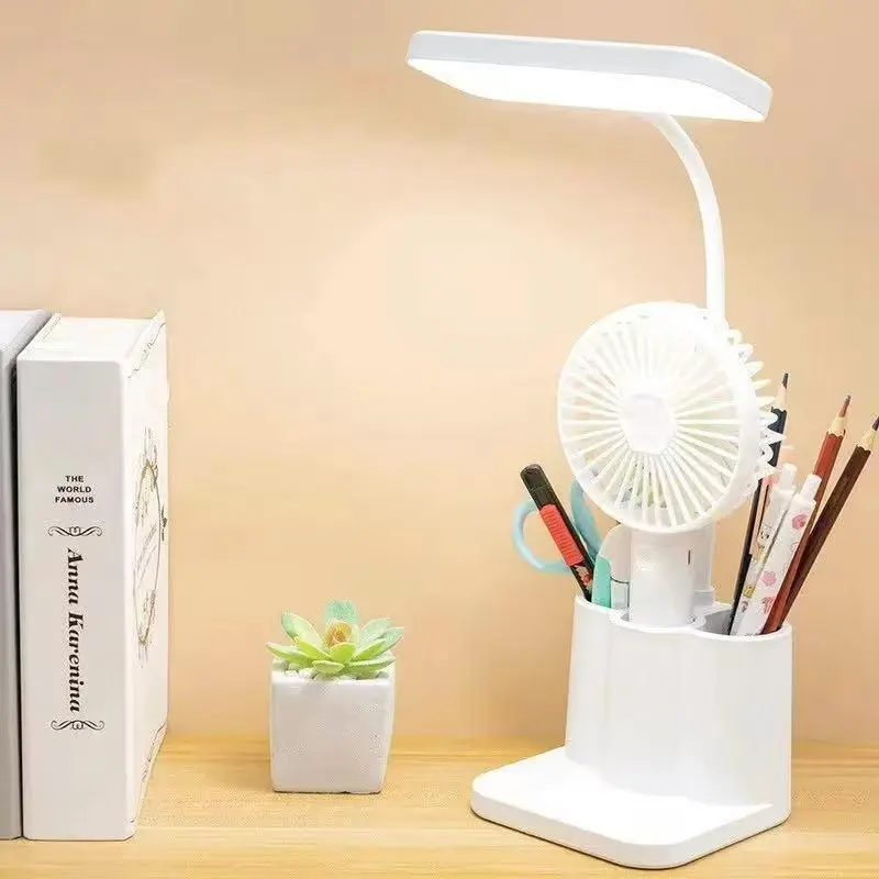 Rechargeable Desk Lamp, Desk Light with Pen Holder, Dimmable LED Desk Lamp for Home Office Study Room 8
