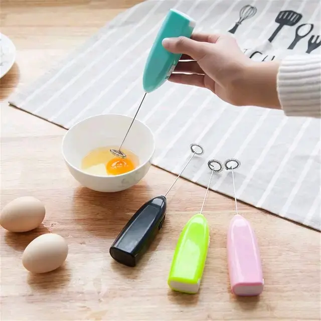 Mixer Portable - Mini Hand Mixer Elektrik Alat Pengaduk Kopi, Dalgonal, Pengocok Telur dan Krim alat pengaduk pop es 1