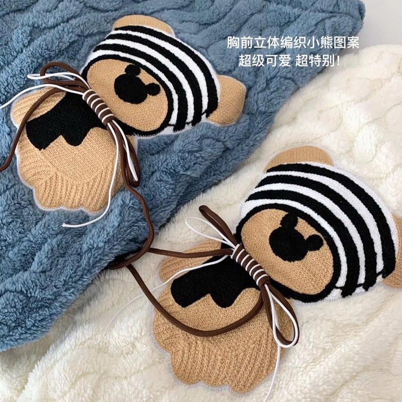Qc (mã mới) Bộ ngủ lông xoăn GẤU mũ 6 màu An nhiên shop mùa đông Women Nữ - bộ Áo lông Ann Nhiên 5