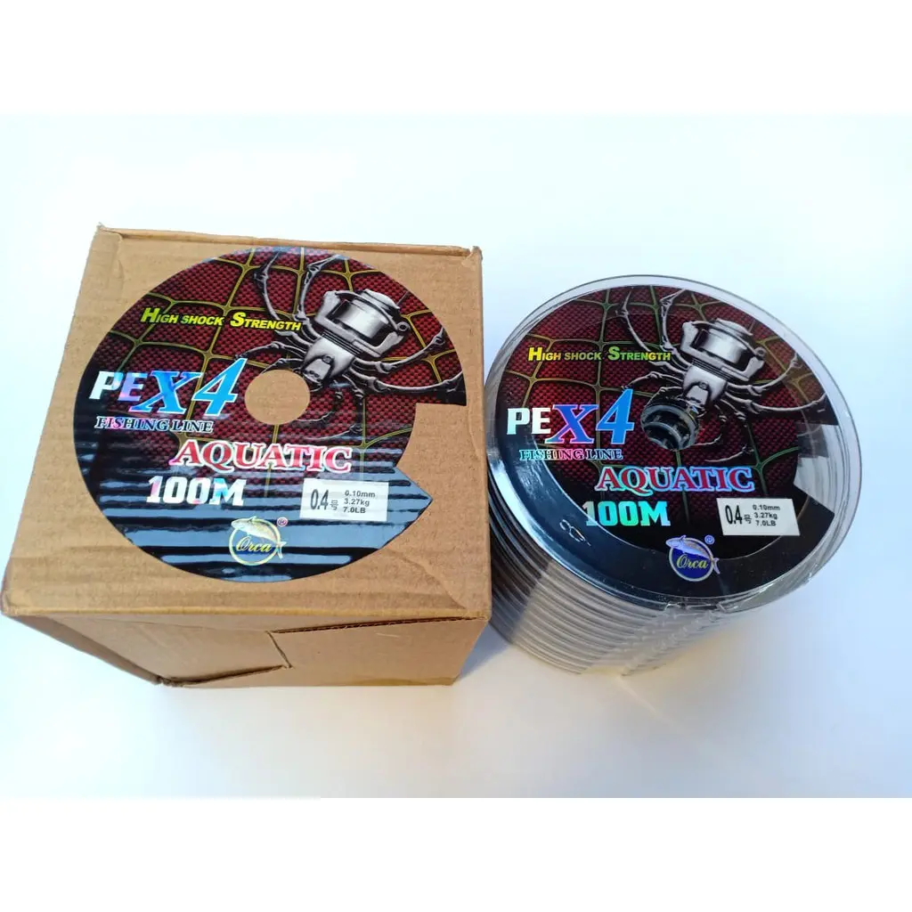 Senar PE Kuat Orca Aquatic X4 Ultralight 100M Connecting Lure