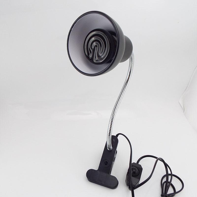 Product Introduction of 200V-240V Pet Reptile Heat Warm Light Kit  Lamp Clip Holder Holder Heating E27 Lamp Basking Lighting  2KSG 187