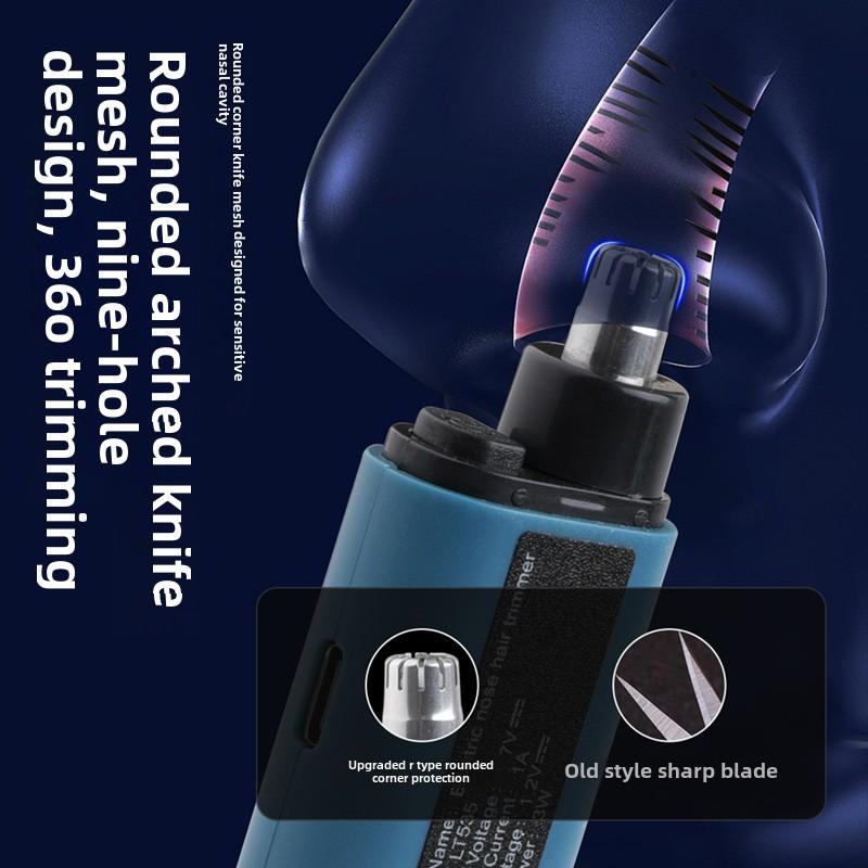 Product Introduction of Nasal Hair Trimmer, Electric Shaving Tool for Men, Household Use, Portable, with Rounded Head 4