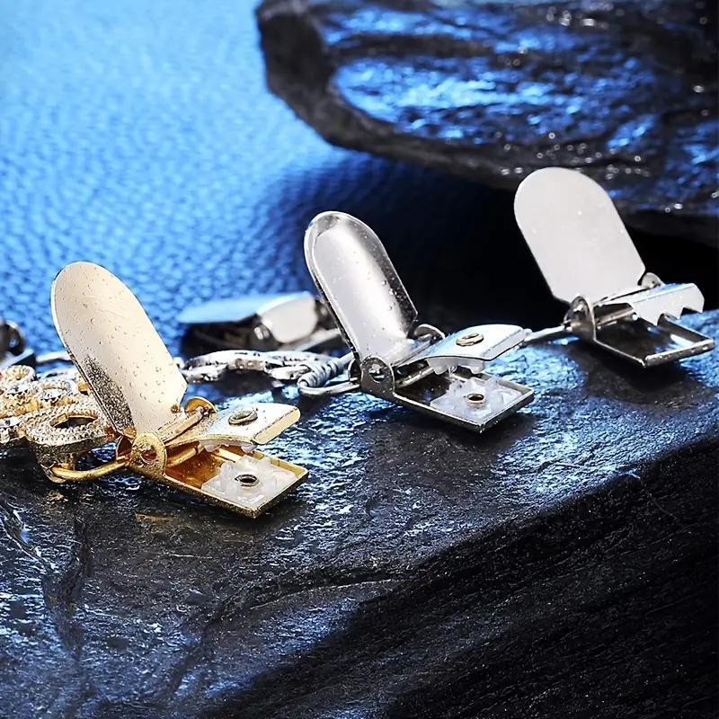 Vintage Sweater Shawl Clips, 3pcs/set Retro Sweater Cardigan Collar Clips, Shirts Dresses Brooch Clips For Women And Girls Wearing 4