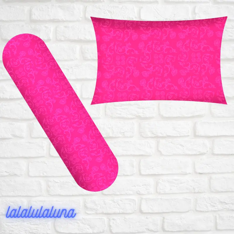 satu set sarung bantal dan guling motif embos abu-abu bahan katun Kain 3