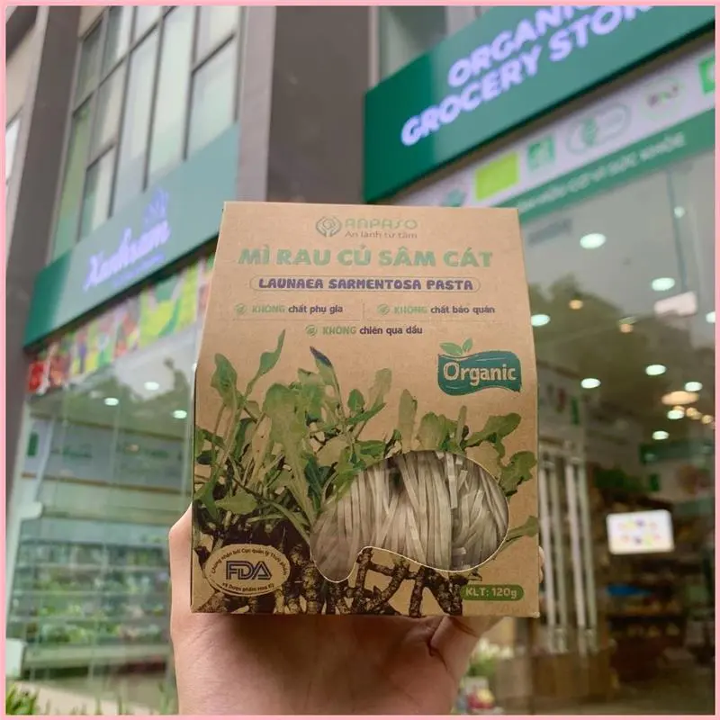 IUJSHERSHOP Mì Rau Củ Hữu Cơ Anpaso - XanhSam Organic 7