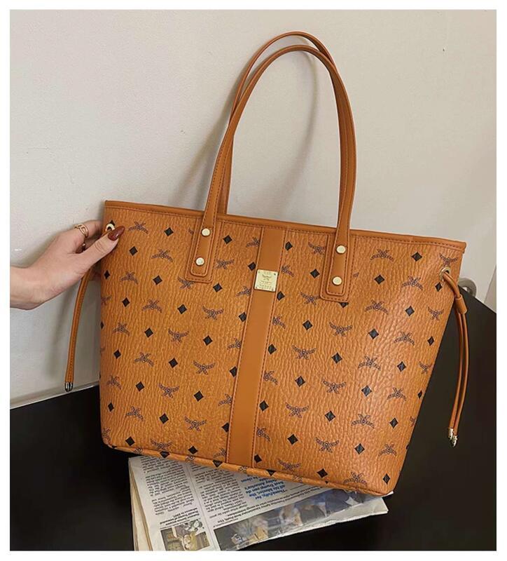 Product Introduction of 2024 New Tote Handheld Bun Mother Female Large Capacity Shoulder Versatile Trendy Two Piece Commuter Bag 17