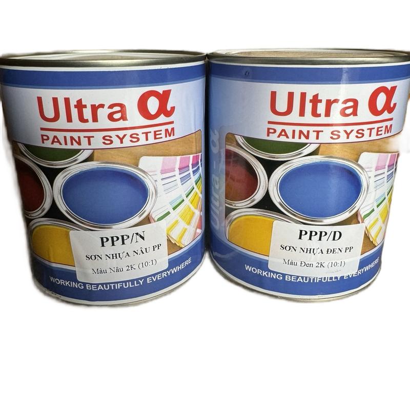 Sơn nhựa ultra PP mũ nhám xe lon 1L ( có 2 màu nâu và đen ) có bán chiếc lẻ trong giỏ hàng