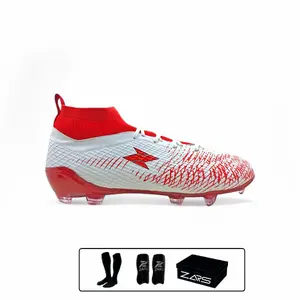 Zars - Sepatu Sepak bola Nova Crimpson Speed  White Red FG Boots