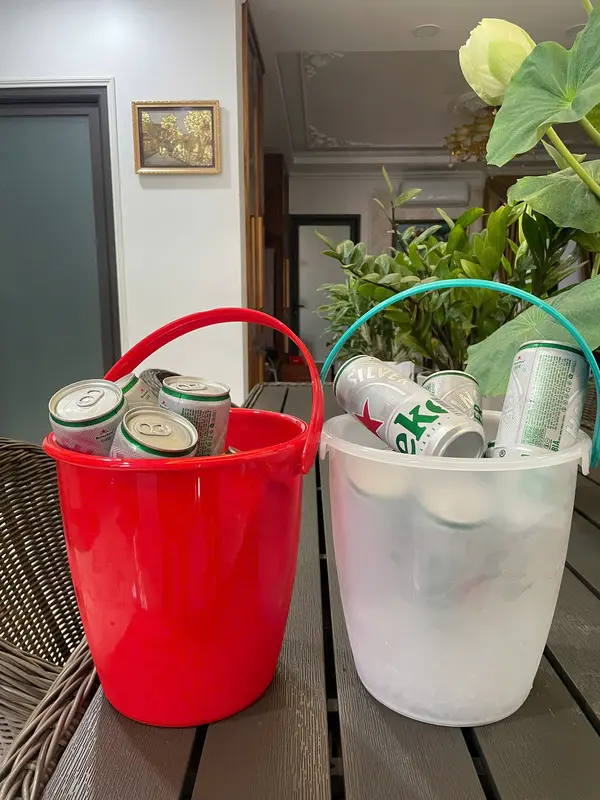 (KN15) Xô tròn đựng nước, đá nhựa PP chính phẩm Khôi Nguyên 3