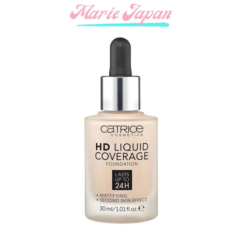 Kem Nền Catrice HD Liquid Coverage Foundation Mỏng Nhẹ Tự Nhiên Suốt 24h 30ml - Trang Điểm Nữ Mỹ Phẩm Cosmetic Women
