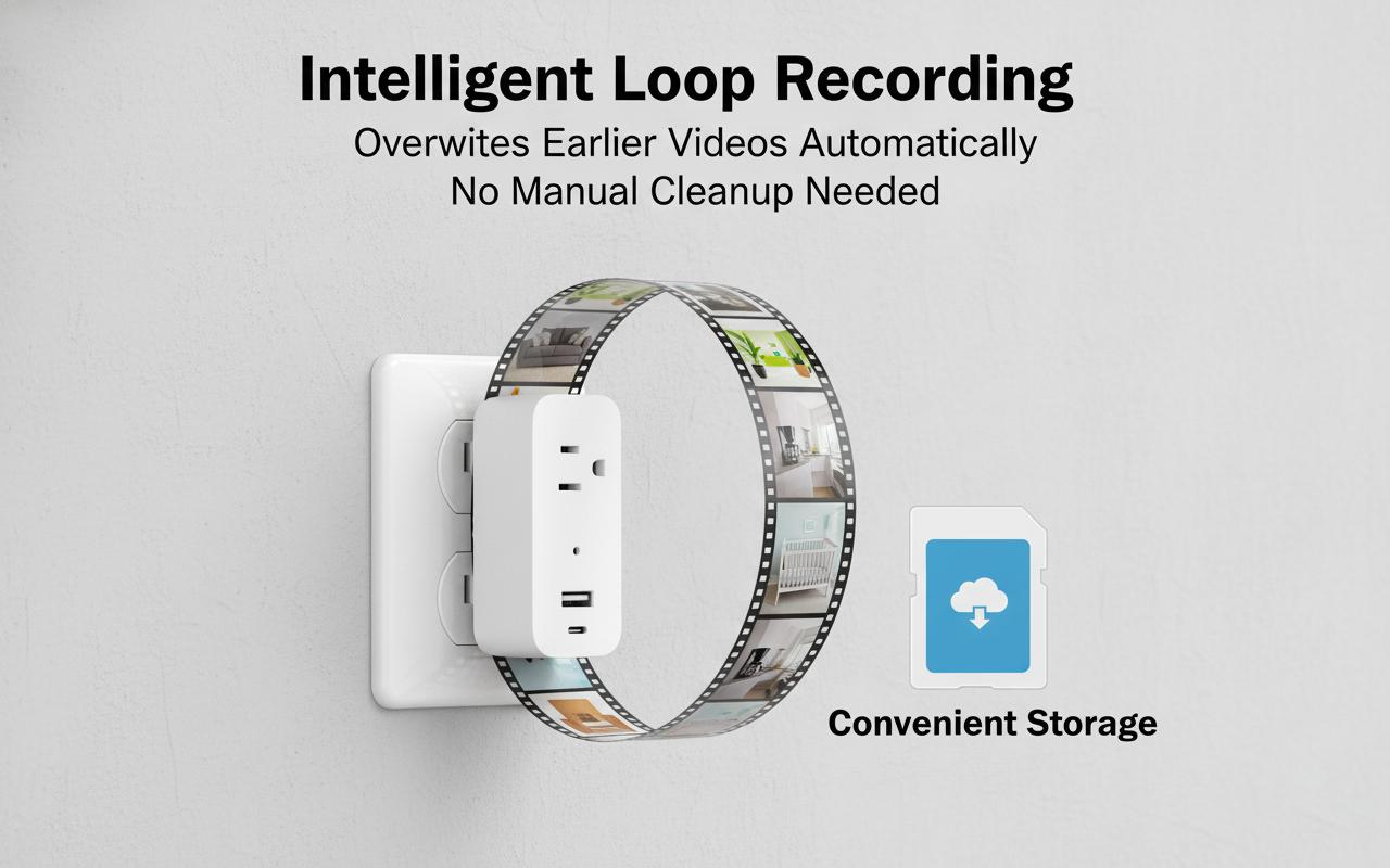 Kamera Multifungsi, Kamera Keamanan WiFi 1080P FHD, Peringatan Deteksi Gerakan, Perangkat Pintar Rumah Tangga, Sumber Daya Listrik Dinding, Pengisian Daya untuk 3 Perangkat (3-Prong, Tipe A, Tipe C) Kamera Multifungsi, Kamera Keamanan WiFi 1080P FHD, Peringatan Deteksi Gerakan, Perangkat Pintar Rumah Tangga, Sumber Daya Listrik Dinding, Pengisian Daya untuk 3 Perangkat (3-Prong, Tipe A, Tipe C)