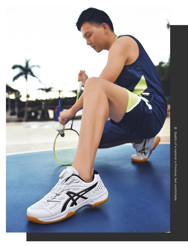 Product Introduction of Factory in Stock Cross-Border Badminton Shoes Student Competition Training Shoes Men's Mesh Breathable and Wearable Tennis Shoes Wholesale 6