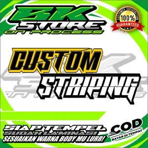 CUSTOM STRIPING SUKA SUKA UV TRANSPARAN Motor