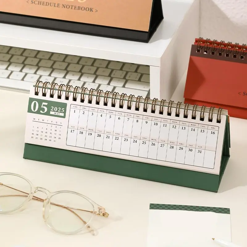 Desktop Calendar, 1 Count 2025 Monthly Desktop Calendar, Office Stationery & Supplies, Desktop Calendar for Home Office School 5