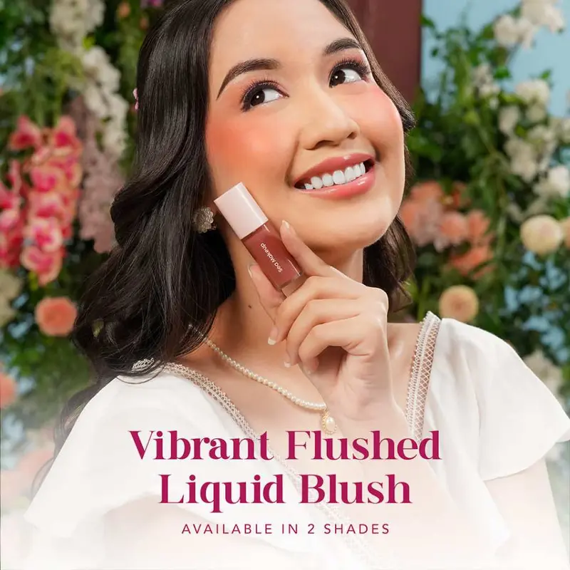 SEA MAKEUP Vibrant Flushed Liquid Blush On Cair 2