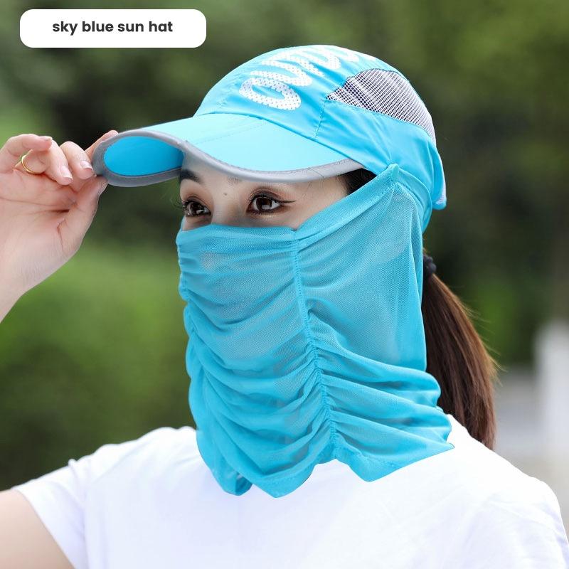 Product Introduction of Quick-Drying Sun Hat for Men and Women with Detachable Veil - Ideal for Outdoor Sports and Activities 7