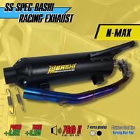 Gambar KNALPOT STANDAR RACING BASHI SS SPEC YAMAHA NMAX EXHAUST STAINLESS Motorcycle - HITAM, STAINLESS STEEL dari BASHI INDONESIA Kota Administrasi Jakarta Barat 3 Tokopedia