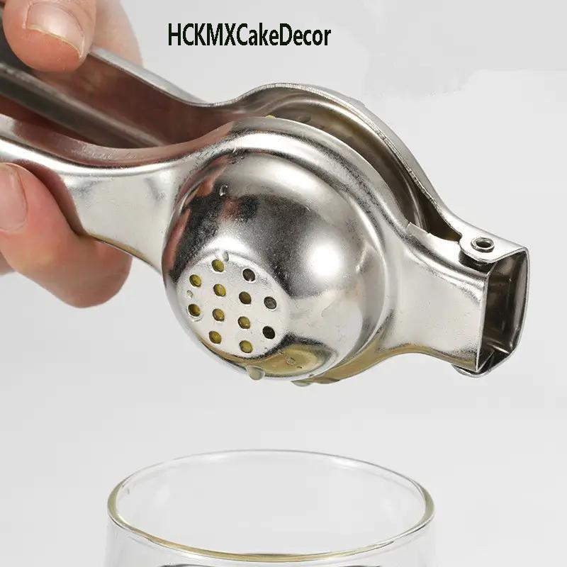 Stainless Steel Lemon Squeezer, 1 Count Portable Fruit & Vegetable Hand Press Juicer, Food Gadgets for The Home, Kitchen Bar Gadget 2