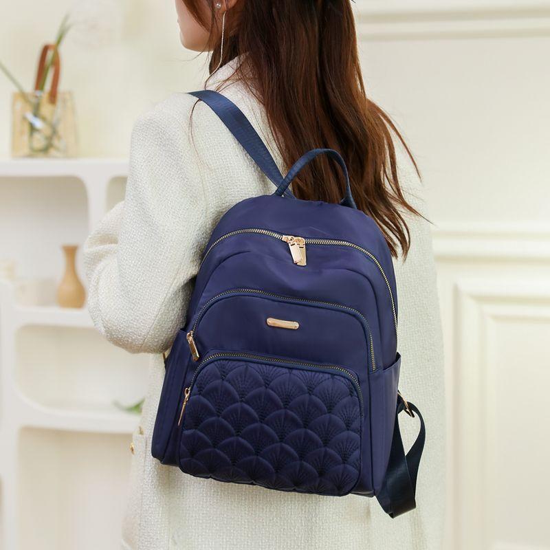 2024 Oxford Cloth Nylon Travel Trip Backpack Women's Casual Fashion Canvas Student Schoolbag Mother Bag Women_voghion.com