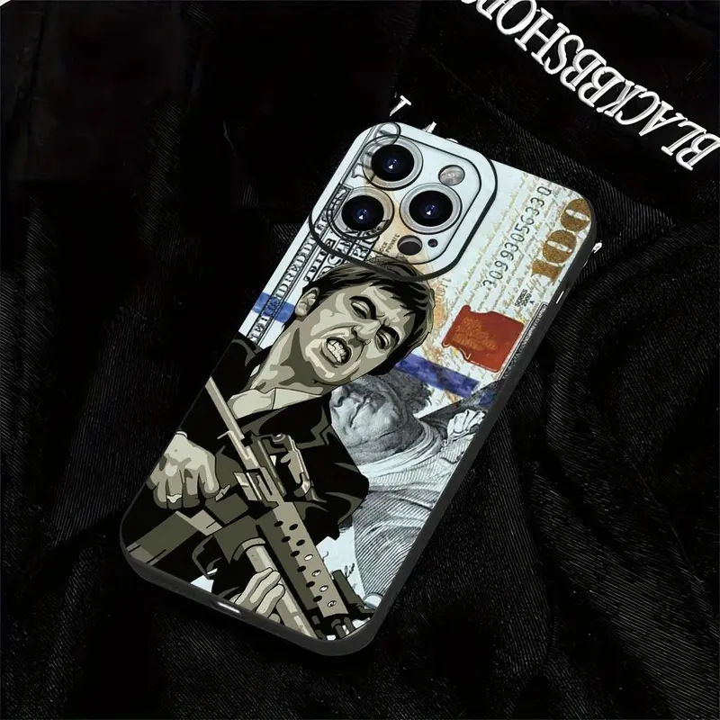 Cool Money Pattern Phone Case, Soft TPU Cellphone Protective Cases, Total Protective Shockproof Mobile Phone Cover for iPhone 11 12 13 14 15 16 Pro Max/Pro/Plus 4