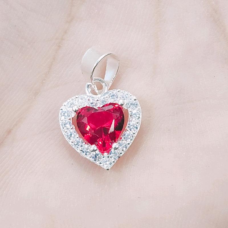 Mặt Dây Chuyền Hình Tim Đủ màu 2