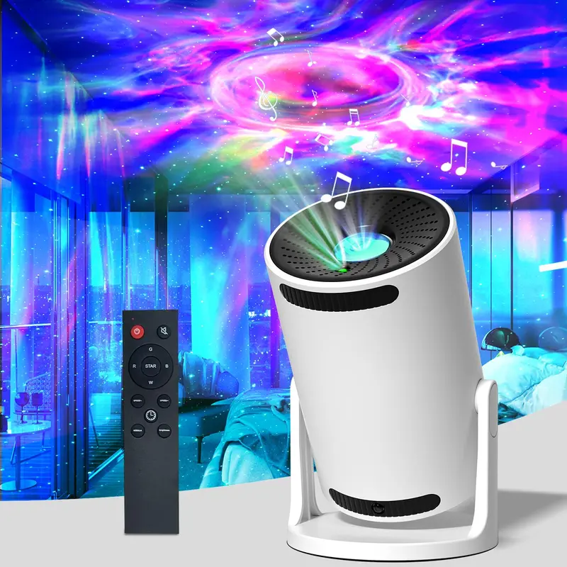 Star Projector with Speaker, Galaxy Projector Star Light Projector with Remote Control, Night Light Projector for Bedroom, Home Theater, Living Room 0