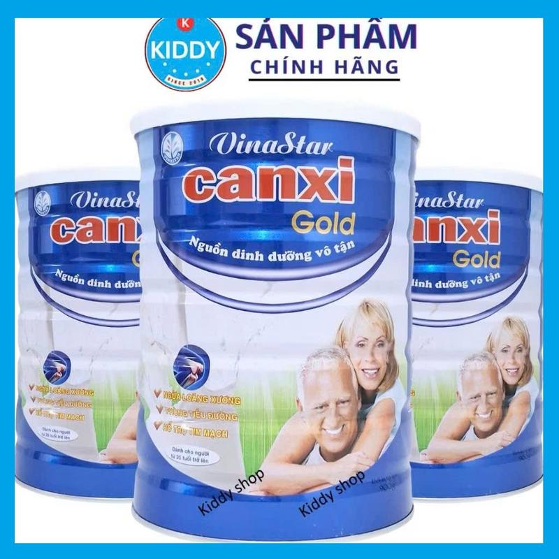   Combo 3 lon  Sữa người già Vinastar Canxi Gold cao cấp 900g dành cho người trên 35 tuổi 