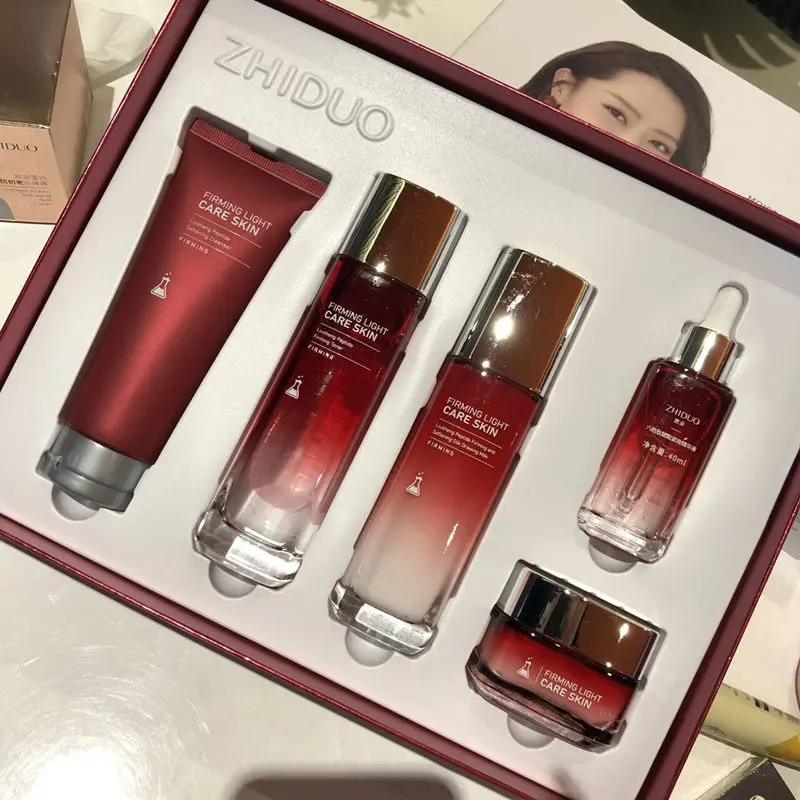 Bộ Sản Phẩm Chăm Sóc Da, Sáu Peptide, Bộ Năm Món, Trung Niên, Bộ Đầy Đủ, Dưỡng Ẩm, Làm Sáng Và Làm Săn Chắc, Mỹ Phẩm 0
