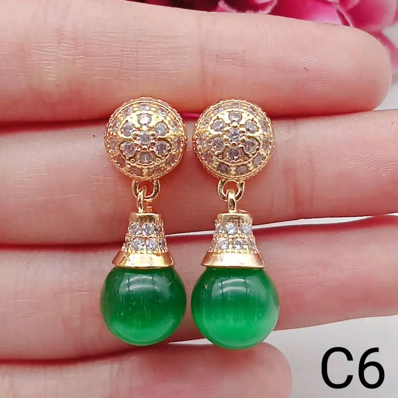 Anting lapis emas C6 anti karat paling laris awet 0