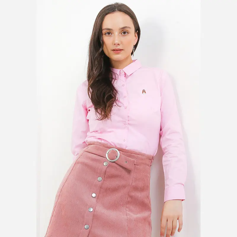 Hush Puppies Gevana Basic Long Sleeve Shirt Wanita 01