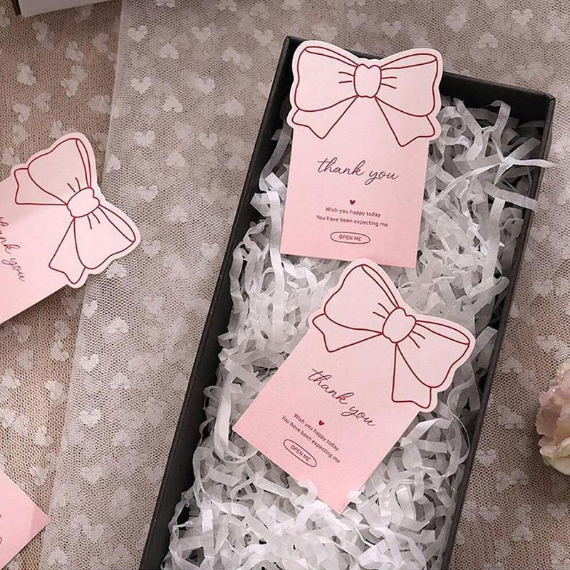 Bowknot Design Thank You Sticker, 5/10/15pcs Gift Wrapping Sealing Sticker, Gift Packaging Decorative Sticker for Wedding, Bridal Shower, Graduation, Party 4