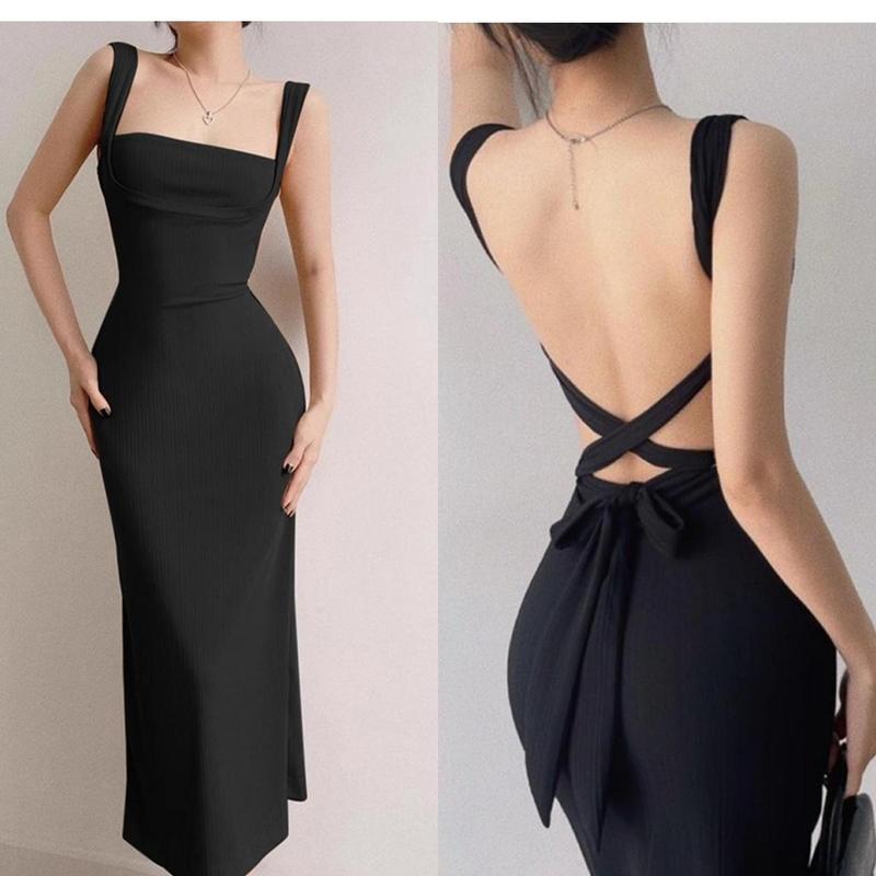 7861 đầm dây đỏ maxi dáng dài nàng thơ tiệc sinh nhật bigsize nữ dễ thương đầm công sở trẻ trung 4