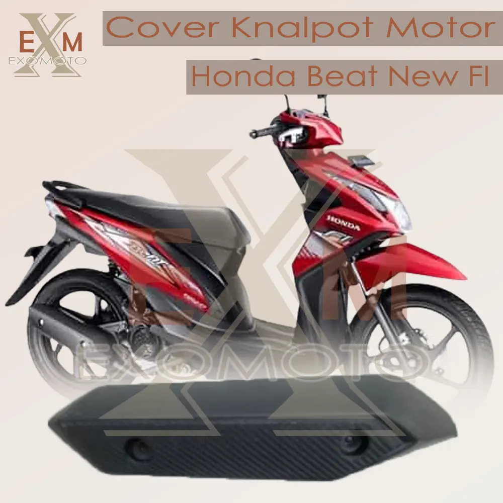 Tutup Knalpot Beat FI 2013 - 2014 - Cover Knalpot Beat FI | Tameng Knalpot Beat Injeksi | Cover Tutup Knalpot Honda Beat Pop Beat Carbu Karbu Beat New FI