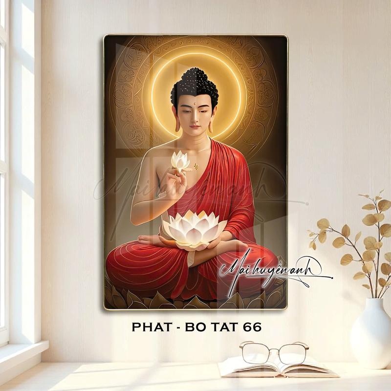 [TRANH PHẬT GIÁO] - Tráng gương cao cấp - Phật Thích Ca, Bồ Tát, Phật Quan Âm - [Mai Huyền Anh] Tranh Phật Giáo Treo Phòng Thờ, Nhà Hàng Chay, các nơi tôn nghiêm Phòng Khách, phòng thờ decor tráng trí