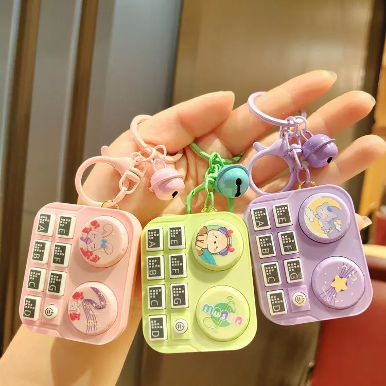 Nhạc Cụ Dj Mini, Máy Ghi Đĩa Động Vật Hoạt Hình, Móc Chìa Khóa, Móc Chìa Khóa Xe Hơi, Túi Xách, Mặt Dây Chuyền, Máy Cần Cẩu, Đồ Chơi Quà Tặng Nhỏ 7