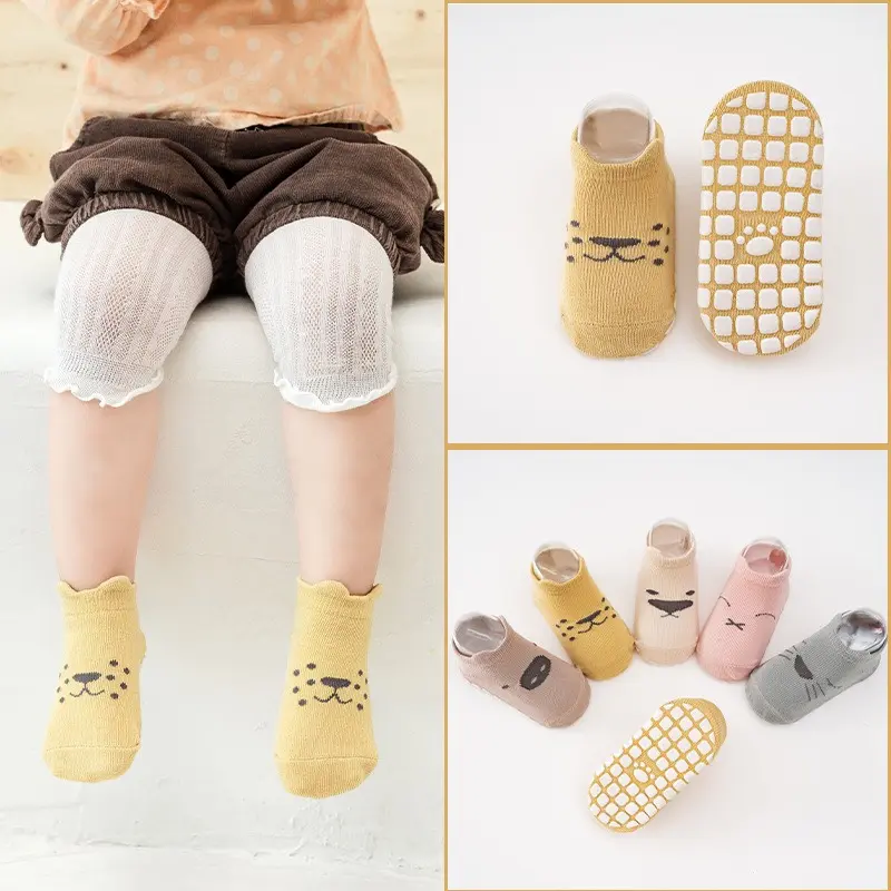 Tất chống trượt cho bé chất cotton co giãn tốt cho bé 0-5 tuổi