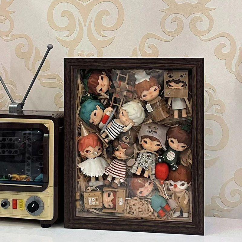 Blind Box Storage Photo Frame 7Inch Scene Picture Frame Transparent Hollow Desktop Decoration Six 3