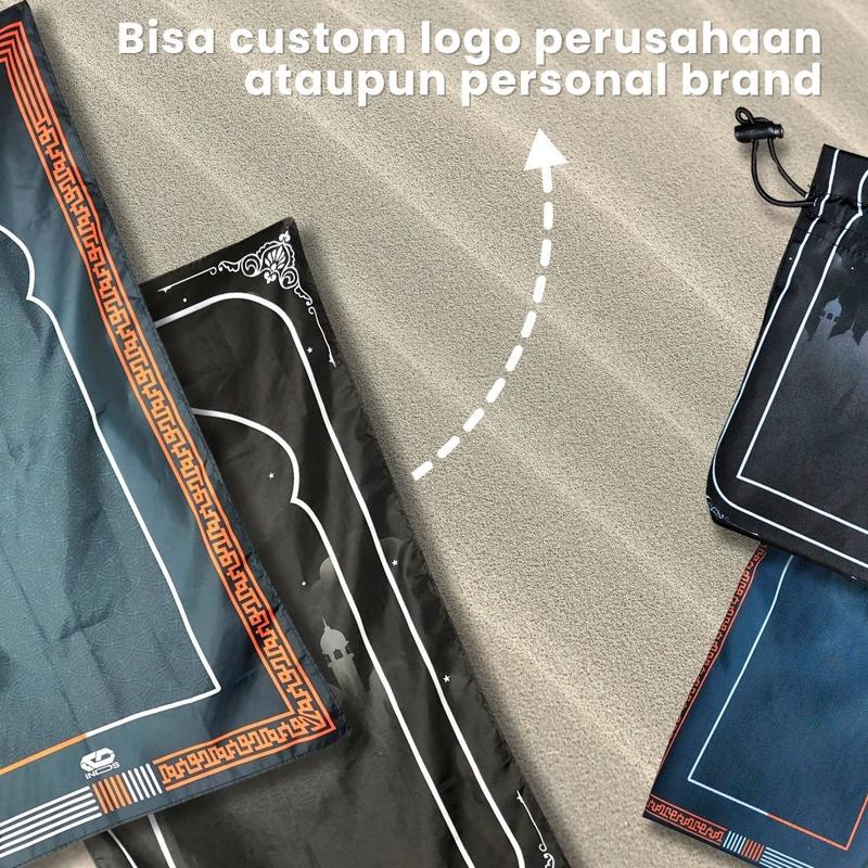 Sajadah Custom Estetik Custom Premium Hampers Seserahan Peralatan Perlangkapan Sholat Aesthetic G5E5 Motif Pouch Printing Muslim Traveling Lembut Turki 5