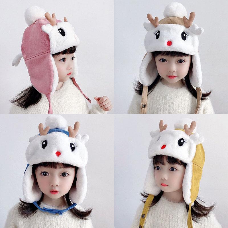 Product Introduction of Winter Thicken Kids Hats Children Russian Cartoon Faux Fur 0
