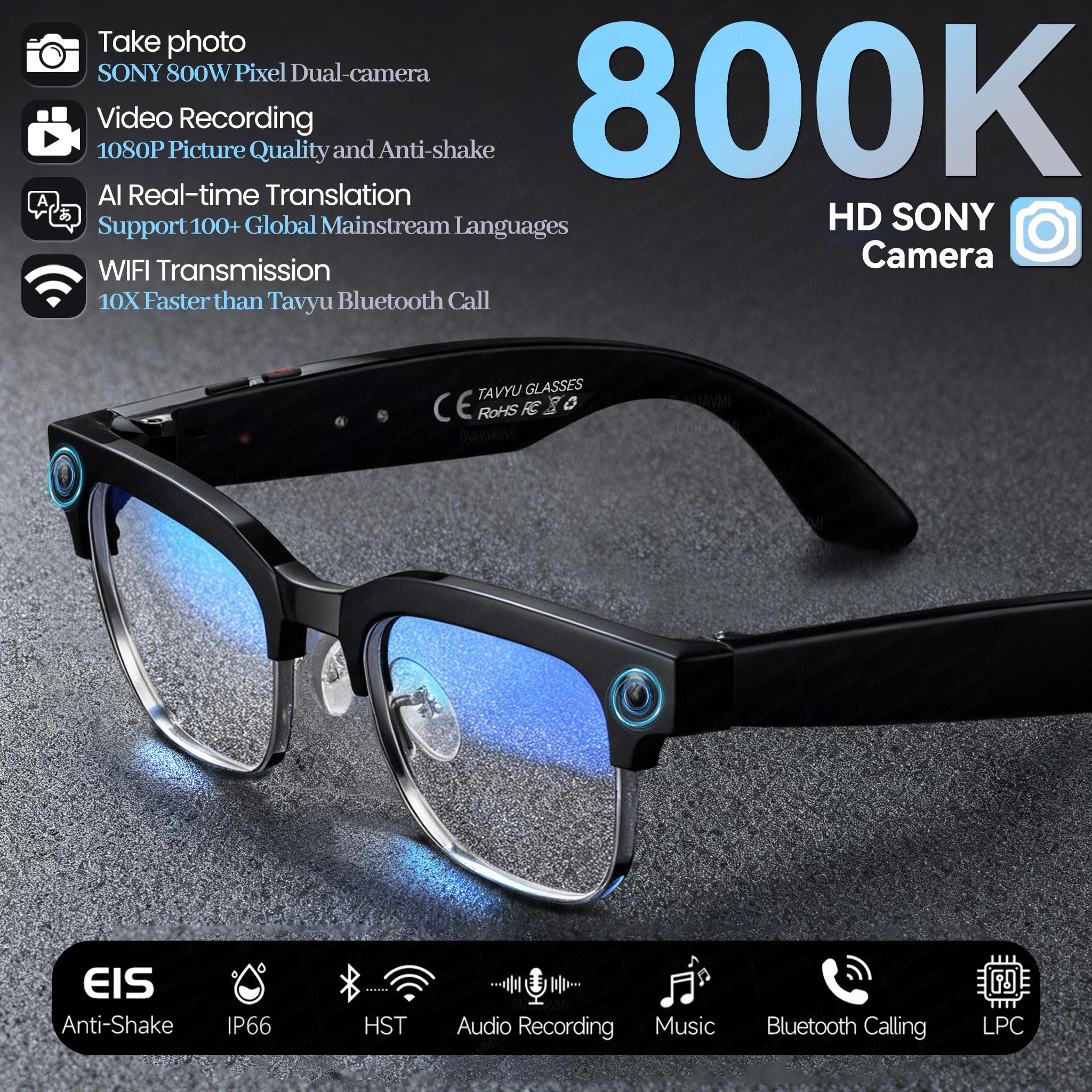 New Business 4K HD Color Change AI Smart Glasses 800W Pixel Camera 1080P Video AI Chat Music Player Call AI Sports Glasses Men - Image 5