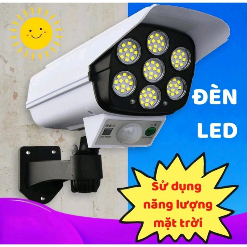 Đèn năng lượng mặt trời ngụy trang camera chống trộm e27 thông minh