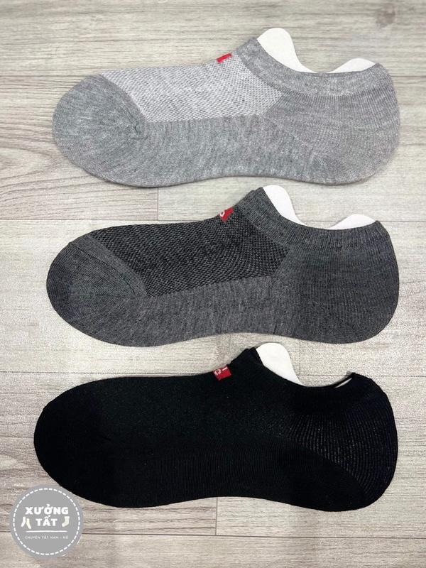 Combo 5 Đôi Tất Vớ Hài Lười Nam Nữ Chống Tuột Gót, Chống mùi,có lỗ thoáng khí Menswear