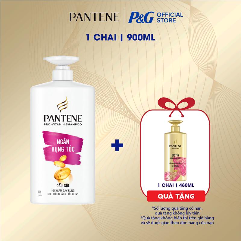 [Deal Độc Quyền Mua 1 Tặng 1] Dầu Gội PANTENE Pro-V Chai 900ML Tặng Dầu Xả Siêu Dưỡng PANTENE Miracles Chai 480ML