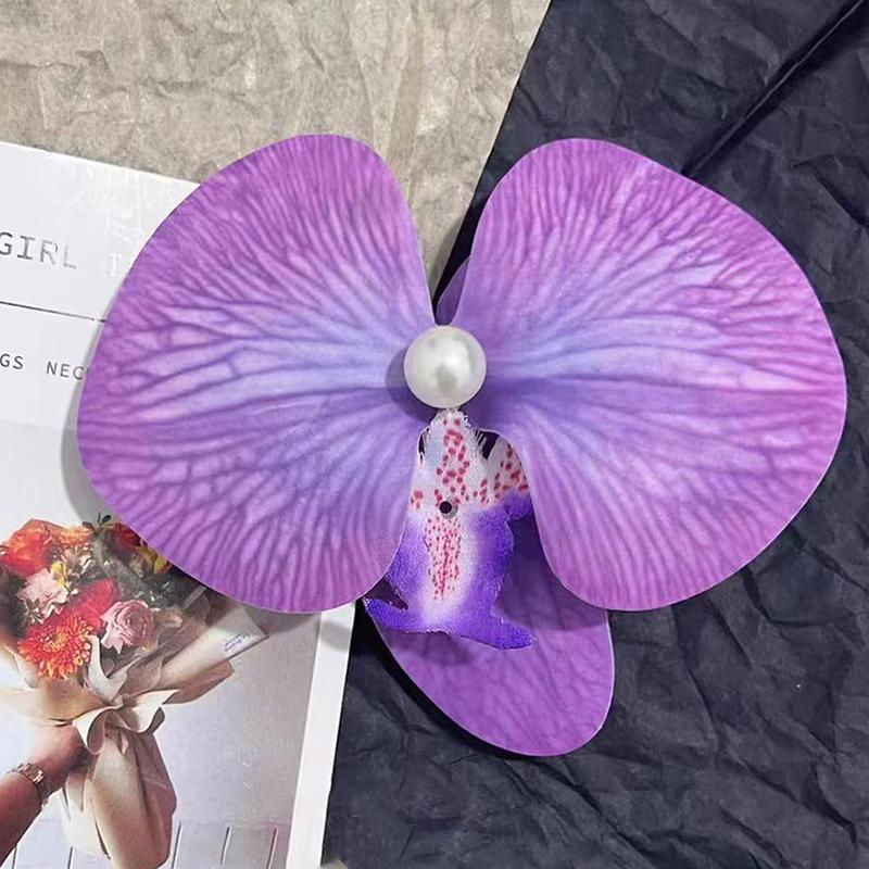 Product Introduction of Flower Hair Clips Butterfly Orchid Floral Alligator Clips for Women Girls Bridal Wedding Accessory Beach Party Wedding Decor 19