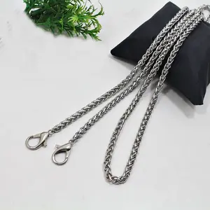 TALI RANTAI TAS IMPORT TERMASUK PENGAIT TALI TAS BLACK NIKEL TEBAL