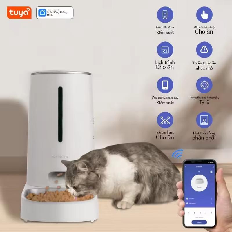  Máy ăn tự động cho mèo chính hãng Ipetmon điều khiển từ xa 