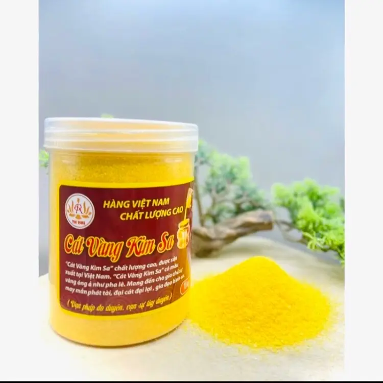 Cát vàng Kim Sa hạt lấp lánh đặt lư hương ban thờ
