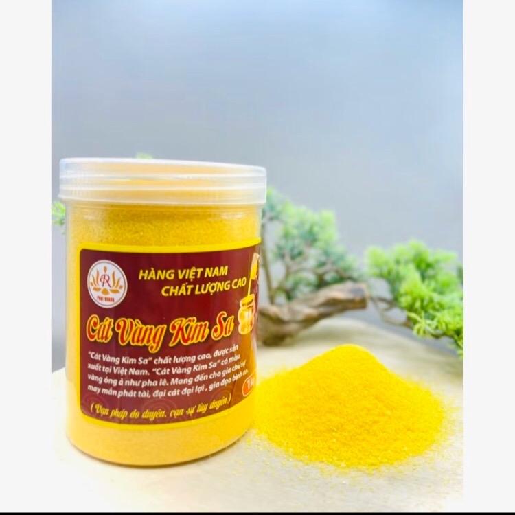 Cát vàng Kim Sa hạt lấp lánh đặt lư hương ban thờ