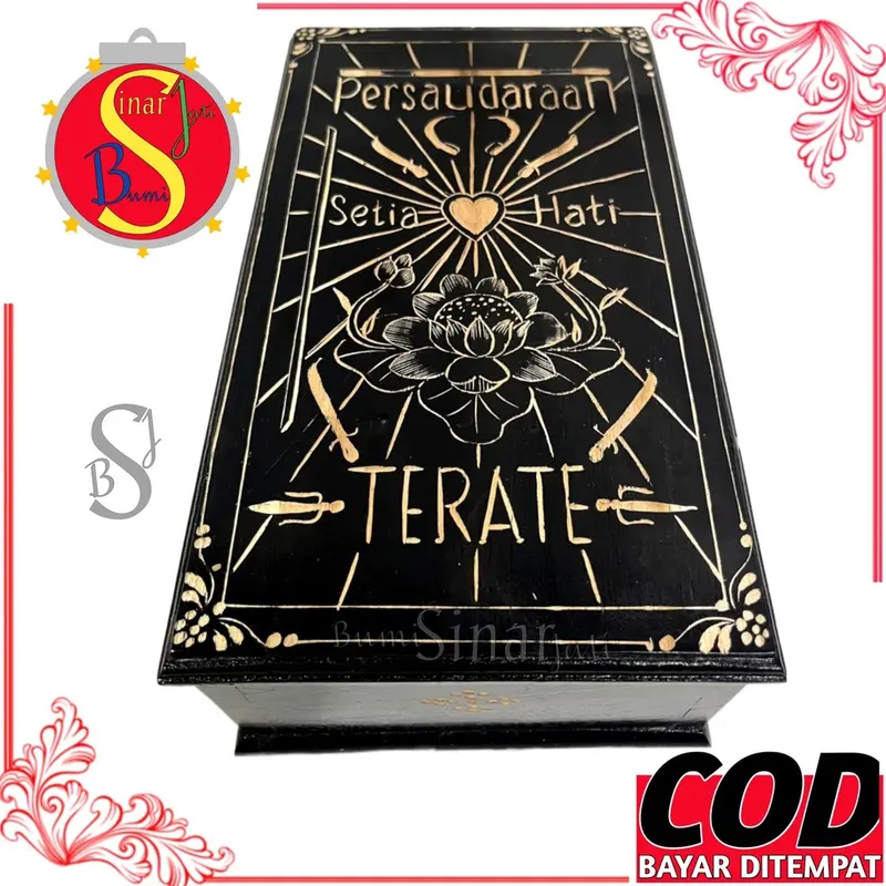 Kotak Mori Psht Motif Ukir Logo Bet Tegak Besar Kotak Sabuk Kotak Ikat Pinggang Pencak Silat 0